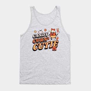 Candy Corn Cutie - Retro Vintage Candy Corn Tank Top